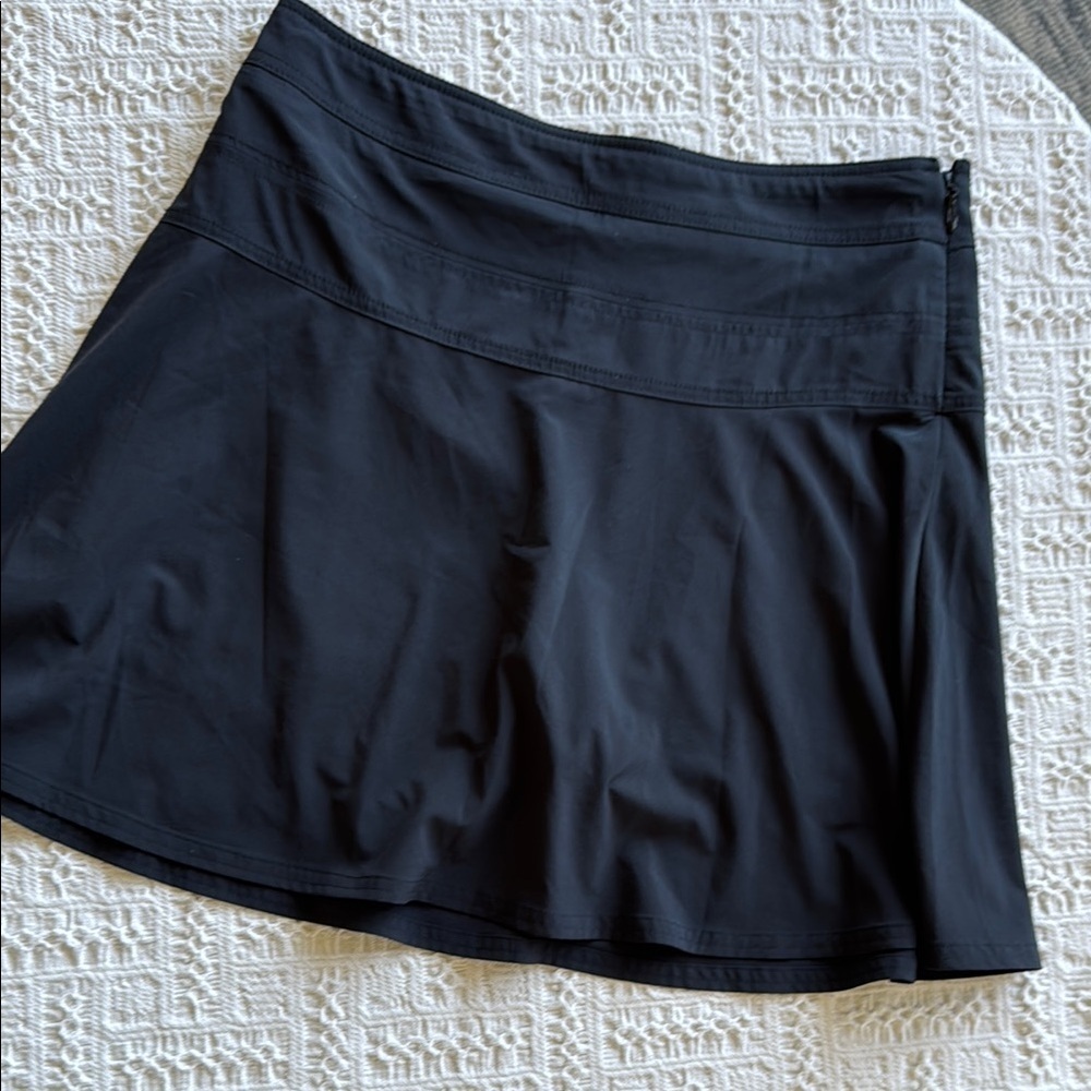 Athleta Black Skort with Moisture-Wicking Fabric